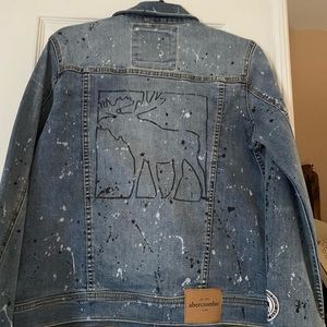 NWOT denim abercrombie and fitch jacket